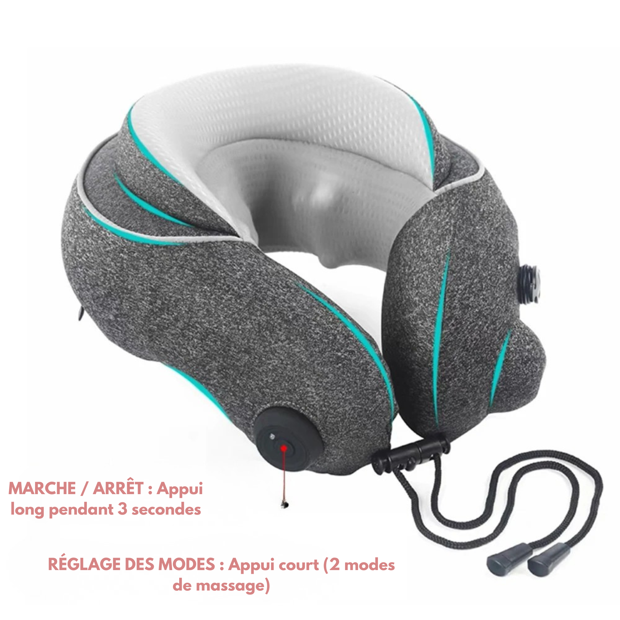 Coussin Gonflable Massant Très Compact