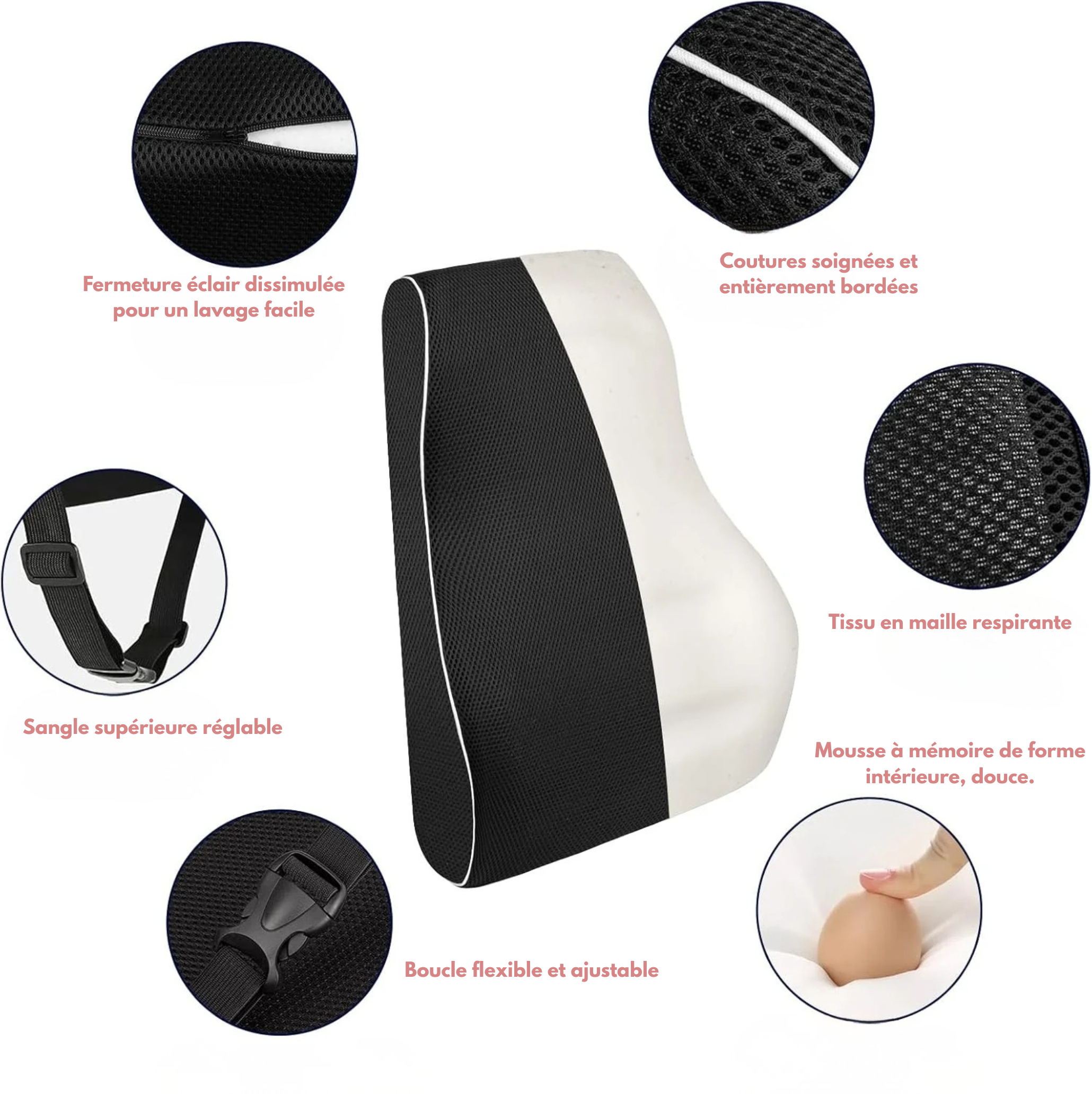 Coussin pour maintient Lombaire